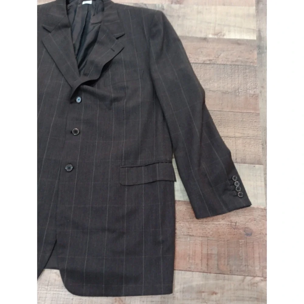 BRIONI Mens Italy Traiano Brown  Suit Jacket Blazer 100% Wool 50 L 2346‎